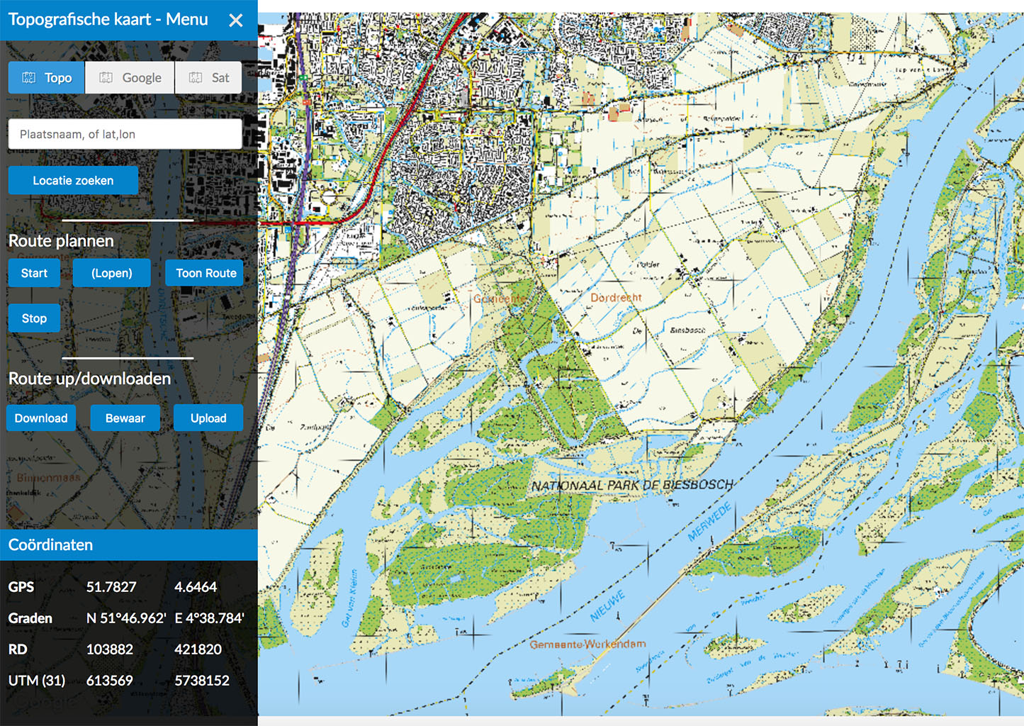 willekeurig beweeglijkheid kat Topografische kaart van Nederland - de kadasterkaart, routes, downloads en  tripplanning